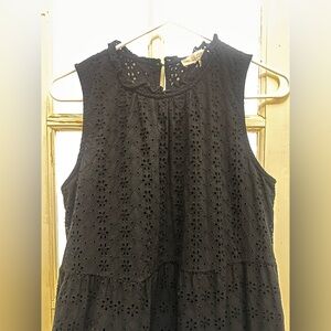 LOFT Eyelet Dress M